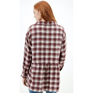 NWT American Eagle Oversized Flannel Babydoll Shirt